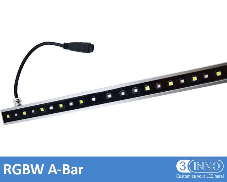Nhôm dẫn ống LED Tube RGBW DC12 thanh nhôm 24V DMX Bar thanh nhôm ánh sáng RGBW tuyến tính thanh tuyến tính thanh đèn DMX Bar RGBW LED thanh nhôm 3D LED dải
