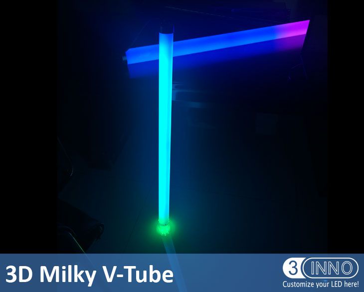 RGB LED Tube 3D dọc ống DMX sữa dọc ống LED Tube ánh sáng 3D ống dẫn Meteor tuyết rơi LED Đèn LED sao băng ống Madrix tương thích với đèn LED dọc ống